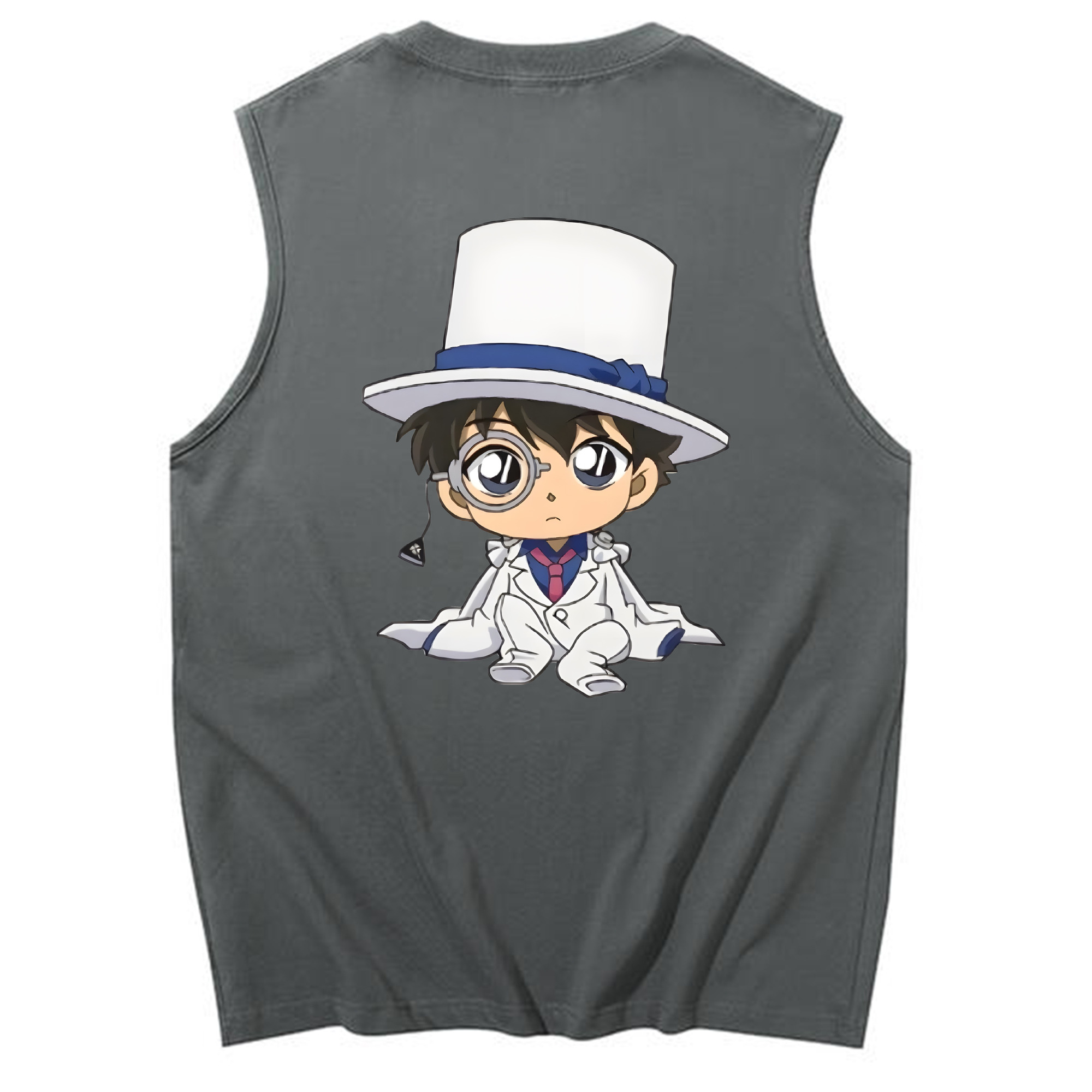 （画像用） 名探偵コナン くろば かいと Detective Conan Kuroba Kaito コットン100％タンクトップ（背面プリント）